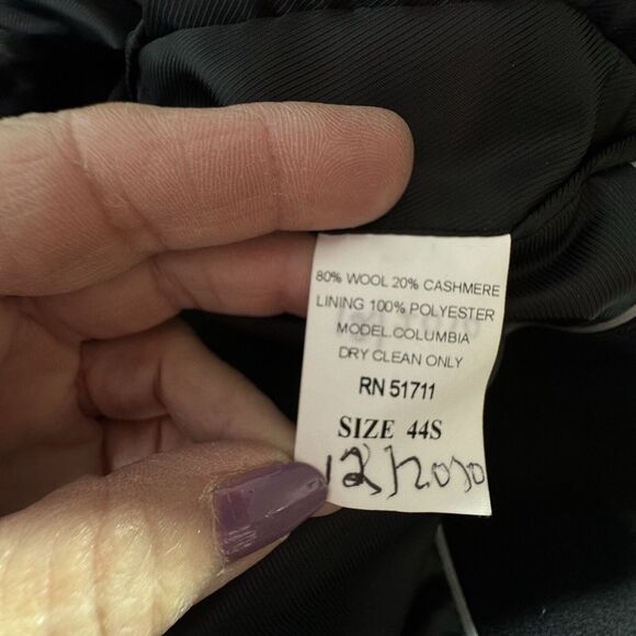 Ralph Lauren Black Cashmere Wool Blend Parka Coat Size Men's 44 S - Picture 10 of 10